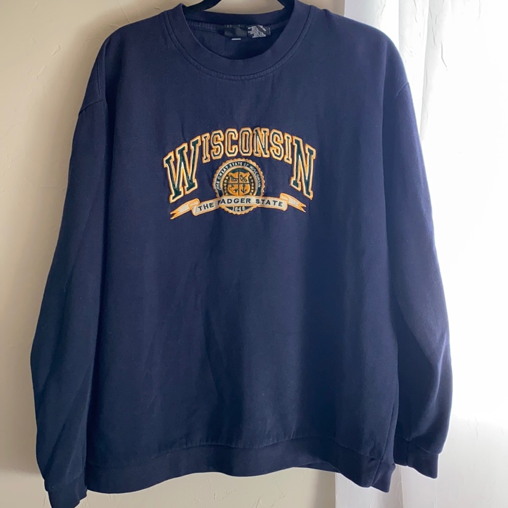 State of mine Wisconsin crew neck